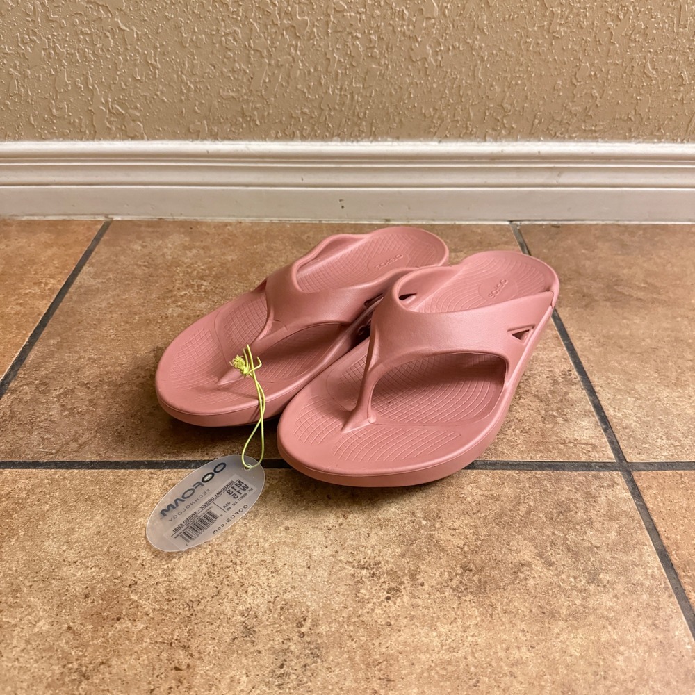 OOFOS OOriginal Unisex Sandals Spiced Chai Pink M13 W15 Recovery Flip Flops 1000